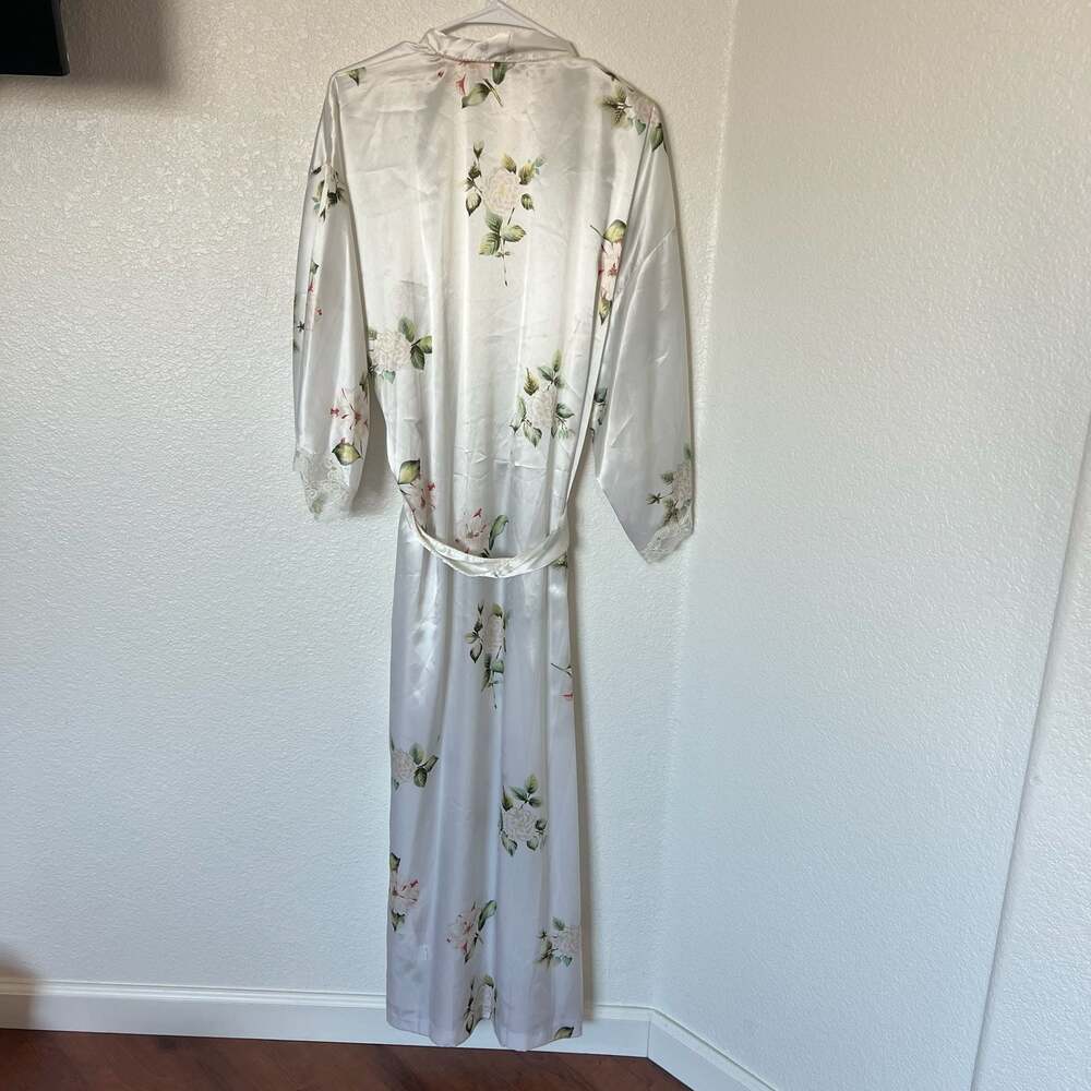 Vintage Christian Dior Le Connaisseur Lace Chemise Slip Nightgown Robe Set - Picture 9 of 11